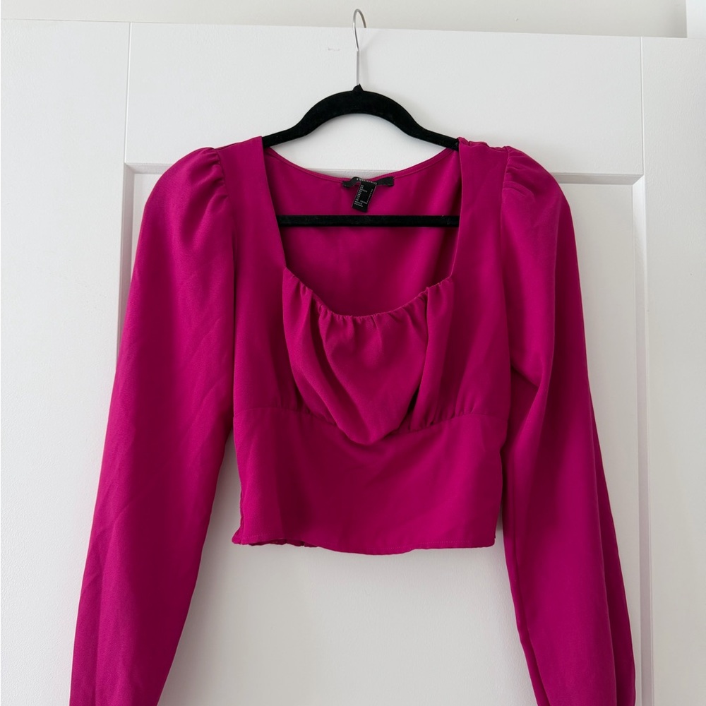 Elegant Fuchsia Women's Top